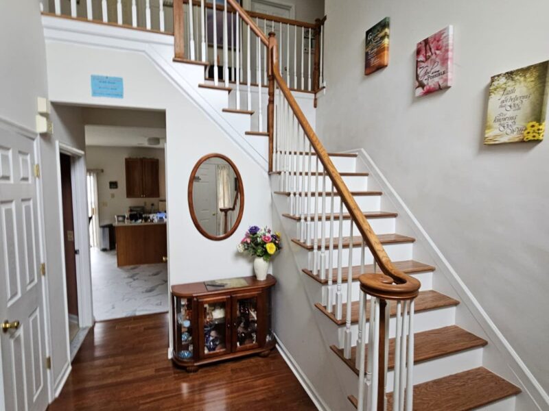 Hardwood Staircase — Carpet to Finished Oak Treads - Toms River, NJ