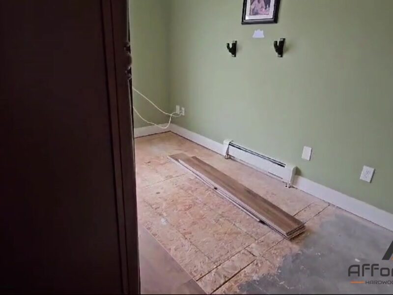 Bedroom Subfloor to New Wood-Look Floor - Toms River, NJ